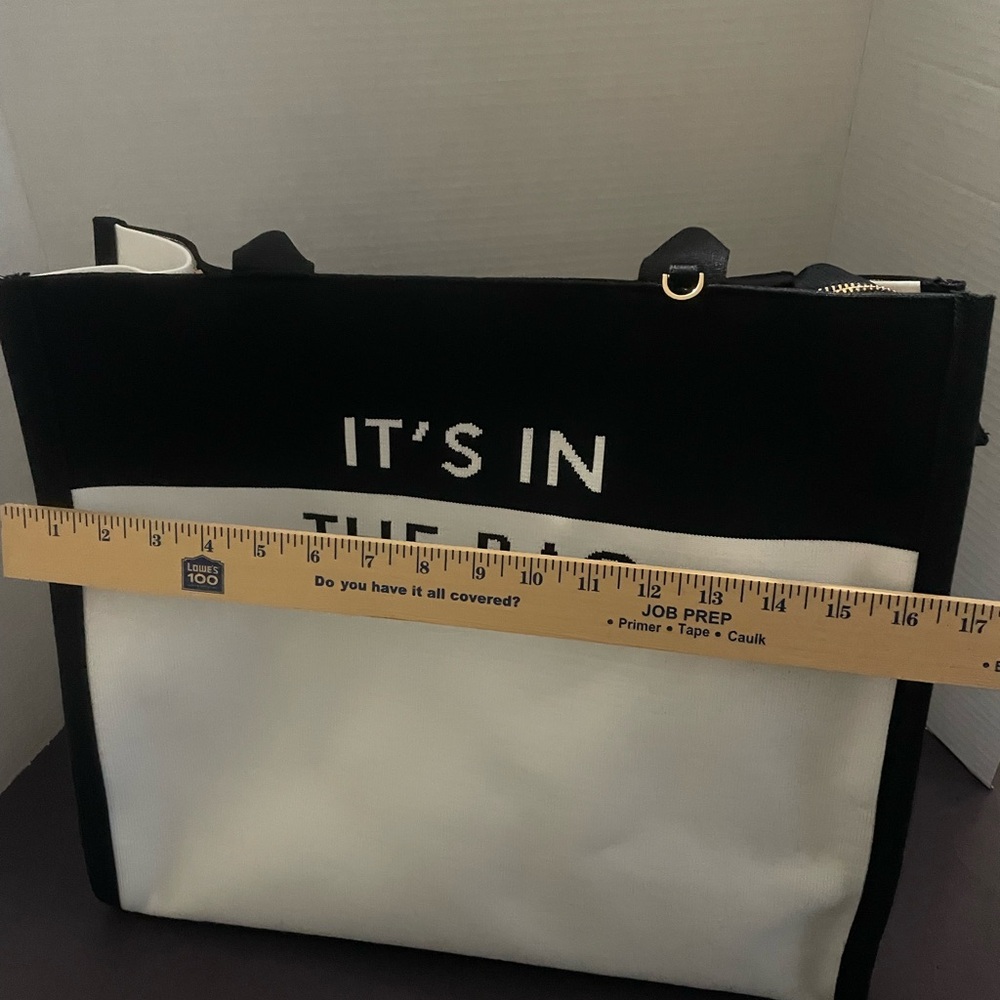 Kate spade x target colorblock knit Black/White Tote Bag BNWT - Picture 6 of 8